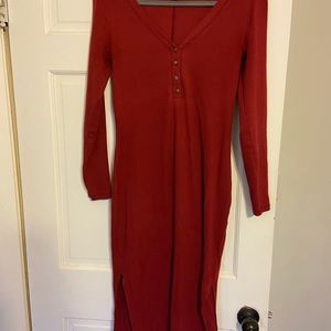 Old Navy Henley Fitted Dress